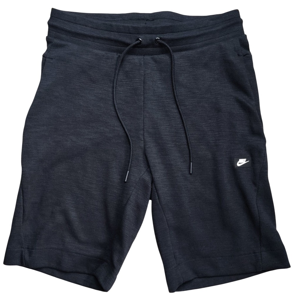 Nike Sportswear Optic Double Knit Shorts Men's Size Large Black 928509-011 Tech